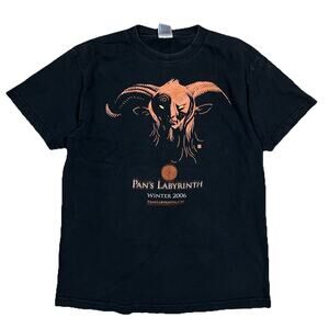 Vintage Y2K Pans Labyrinth 2006 Movie Promo‎ T-Shirt Guillermo Del Toro Medium